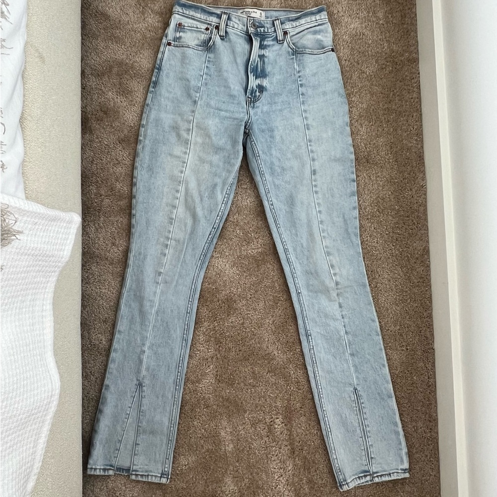 Abercrombie High Rise Skinny Jean with Slit